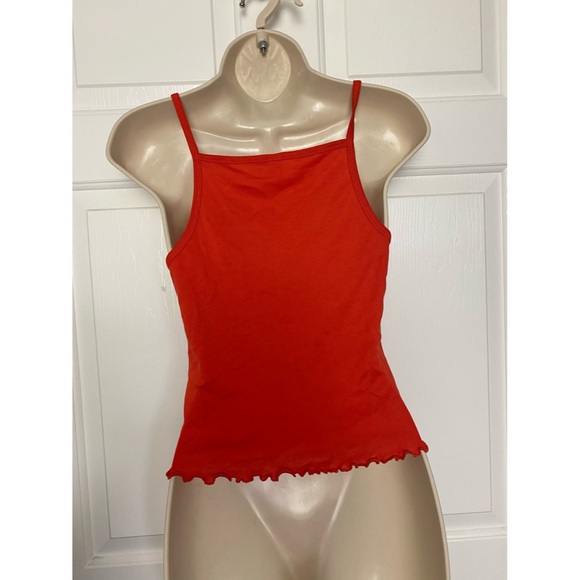 BP. Orange V-neck Ruffle Camisole - Picture 4 of 4